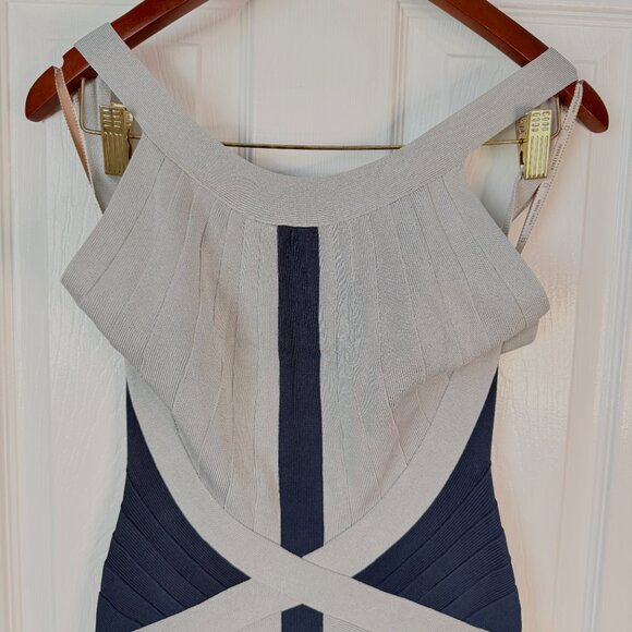 New Authentic Herve Leger Bandage Dress Small Bodycon Cocktail Y2K Party Club - Picture 2 of 10